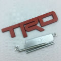 Piece For TRD Logo Car Front Badge Stickers Styling For Toyota Vios Wish Altis Rush Innova Fortuner Vigo Avanza Sienta Car Accessories.
