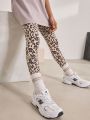 Girls Premium Cotton Jersey Printed Leggings From Levin. 