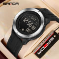 Sanda Multi functional Mileage Calorie Outdoor Sports Simple Waterproof LED Men's Watch SD2197-6. 