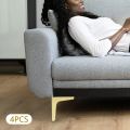 4 Modern Furniture Sofa Metal Legs DIY Replacement Parts Set of 4pcs/kit.