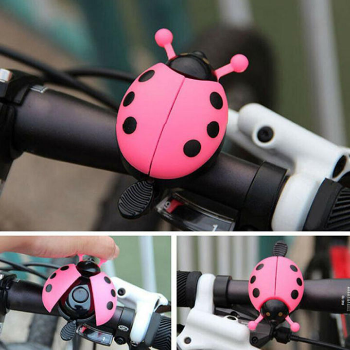1Pc Bicycle Ladybug Bell Cartoon Cycling Bell Lovely Kids Bike Ride Alarm Horn Huiye
