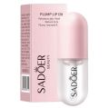 SADOER Hydrated Plump Vegan Lip Oil 4ML, Cute Moisturizing Anti Lip Line, Transparent Plumping Oil Lip Gloss.