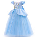 Main dress with crown hand-played costume children's clothing Cinderella cosplay girl sequin male set birthday party prom dress 3-10 years old. 