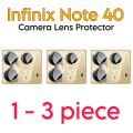 Infinix Note 40 Camera Protector: Ultimate Lens Protection & Clarity HD clear Lens soft protective plastic lens. 