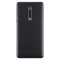 Battery Back Cover with Power & Volume Button Flex Cable & Camera Lens Cover for Nokia 5 TA-1024 TA-1027 TA-1044 TA-1053(Black). 