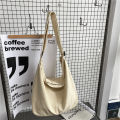 Idle Style Washed Canvas Bag Women's Large-Capacity Crossbody Bag Artistic Youth Shoulder Bag Japanese and Korean Simple Tote Bag. 