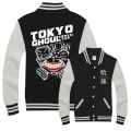 Anime Tokyo Ghoul Kaneki Ken Jacket Casual Hoodies Baseball Uniform Men's Women's Varsity Coat Cosplay Collection. 