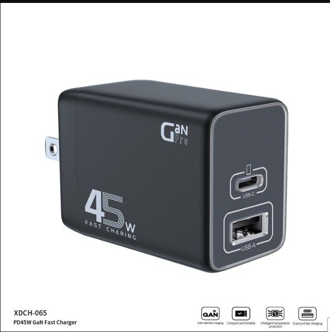 XUNDD%20XDCH-065%2045W%20GaN%20FAST%20Charger%20(1A+2C)%20Power%20Adapter%20XUNDD%2045Watt%20PD%20Gan%20Fast%20Charger%20Adapter%20Official%20Quality%20Wall%20Charger%20-%20Image%203