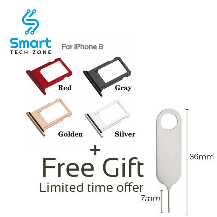 Sim Tray for iPhone 8 and iPhone 8 Plus-All Colors Available