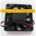5V 60mm Cooling Fan DC 5V 60x15mm 6015 Brushless Heatsink Cooler Cooling Radiator Heat Dissipation Fan With Cable.