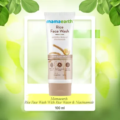 Mamaearth Rice Face Wash With Rice Water & Niacinamide for Glass Skin - 100 ml