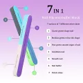 1 Packs 7 Way Nail File and Buffer Block Nail Buffering Files 7 Steps Washable Emery Boards Professional Manicure Tools. 