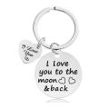 Metal My Love Keychain Fashion Husband Keychain Wife Keychain for Man Woman Home Indoor.