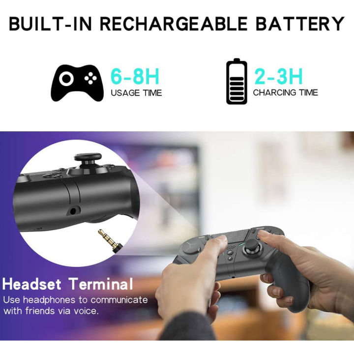 Controller%20For%20PS4%20PS3%20PS%20Playstation%204%203%20PC%20Control%20Wireless%20Bluetooth%20Mobile%20Android%20TV%20Gamepad%20Gaming%20Game%20Pad%20Joystick%20Phone%20-%20Image%204