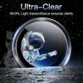For Appe iphone 15 Pro / iphone 15 Pro Max Camera Lens Protector Tempered Glass Screen Protector, Anti-Scratch Premium Tempered Glass Film Aluminum Alloy 3D Lens Ring Cover for iphone 1 Set (Natural Titanium / Black / Blue / White).