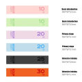Yoga Latex Stretch Bands Lift Hips And Legs Stretch Circle Fitness Plastic Leg Exercise Core Strength Luyo. 