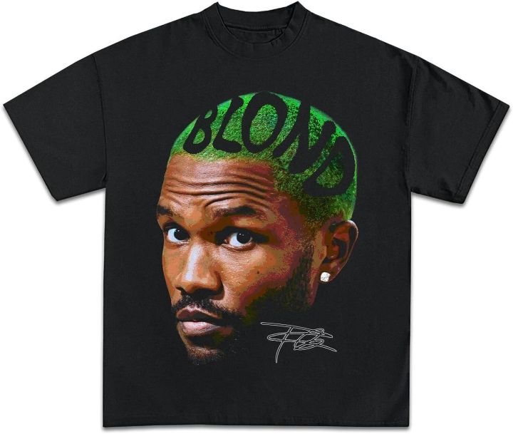 Frank Oceans Shirt Rap Tee Concert Merch Blonds Album Cover Graphic T-Shirt KEEMEEUYZO
