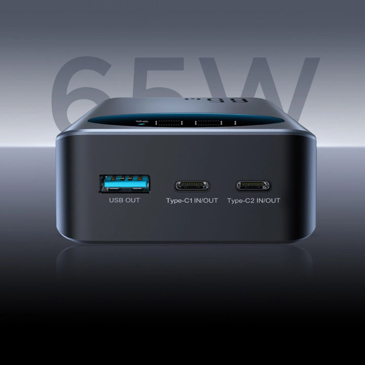 Joyroom%20JR-PBF05%2065W%20Digital%20Display%20Fast%20Charging%20Power%20Bank%2030000mAh%20-Black%20-%20Image%202