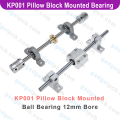Zinc Alloy KP001 P001 Pillow Block Mounted Ball Bearing 12mm Bore Diameter For CNC Machine 3D Printer All Kinds Of Electronics Projects.