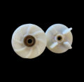 Four Teeth White Plastic Mixer Grinder Brass Insert for Strength and Long Lasting Life Jar Coupler - 4.3 CM.