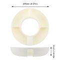 Silicone Snack Platter Cup Tumblers Snack Bowl For Stanley Cup 4 Compartment Reusable Snack Platters Popcorn Snacks Holder.