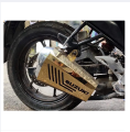 Suzukii motorcycle silencer metal cover colour-golden,silver - Bike Cover. 