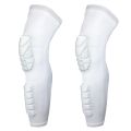 【Hey my home】Plus Size XXL Long Knee Pads Running Leg Sleeve Calf Brace Protector Sport Kneepad Football Shin Guard. 