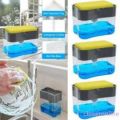 Liquid Soap Dispenser Soap Pump Sponge Caddy Holder Creative Hand Press Kitchen Dish Soap Dispenser with Washing Sponge-1pcs. 