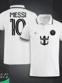 Inter Miami Messi 10 Short Sleeve Collar Polo Football Jersey For Men - Half Sleeve Collar Polo Messi 10 t shirt - Inter Miami Jersey.
