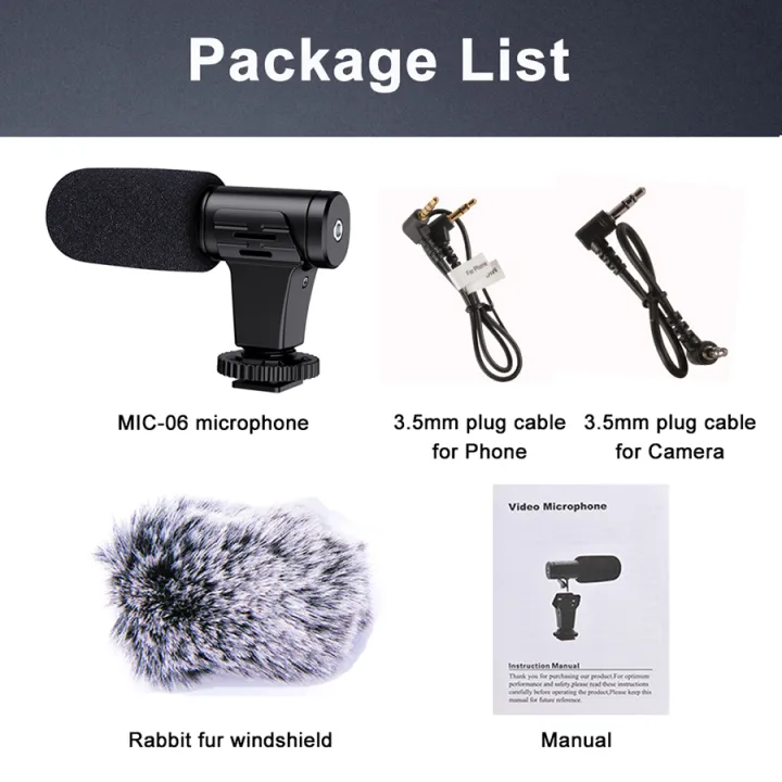 MAMEN%20Video%20Recording%20Microphone%20with%20ConyHair%20Windshield%203m%20Distance%20Cardioid%20Pickup%20for%20Camera%20Phone%20Livestream%20Vlog%20Interview%20-%20Image%206