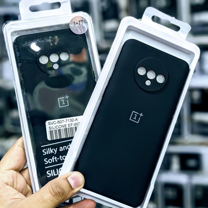 For Oneplus 7T Back Case Premium Silicone Soft Touch Finished