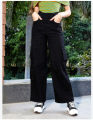 Denim Plazzo pant Stylish new Trendy look Jeans Pant For Women.
