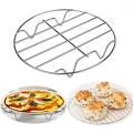 6/7/8 Inch Circular Wire Rack Cooling Rack Egg Steam Rack Stainless Steel Cooking Roasting Rack for Oven Pot Air Fryer Cake Pan. 