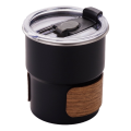 Outdoor Anti-Scalding Camping Cup High-Temperature Coffee Cup Black.