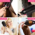 3 In 1 Hair Dryer Brush One-step Volumizer Blow Dryer Brush Hair Straightener Curler Professional Hot Air Brush Hair Styler Comb.