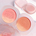 Three Color Gradual Change with Mirror Powder Blusher Matte Fine Flash Low Saturation Natural Skin Repair. 
