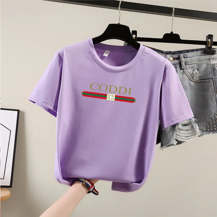 2024%20Korean%20Style%20Short%20Sleeve%20T%20T-shirt%20Female%20Summer%20Students%20Casual%20Crew%20Neck%20Top%20Letters%20Women's%20Printed%20Wear%20Batch%20-%20Image%208