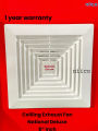 National Deluxe 8 inch Ceiling Exhust fan =1 Year warranty Size(25X16X25.3 CM).