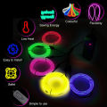 Helloworld 3M Light Strip El Wire String Strip Light Cold Lights Neon LED Light Decorative Lamp Car Rope Strip Light for Party Automotive Car Interior Decoration. 