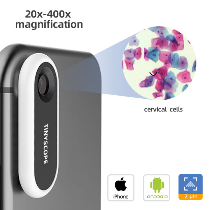 TIPSCOPE 20x-400x professional microscope Professional HD Mobile Camera Lens For iPhone Xiaomi Samsung huawei