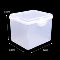 【Limited Stock Available】 Multifunctional Simple Transparent Stationery Storage Box Hardware Case Beads Container Small Chip Boxes Desktop Jewelry Organizer.
