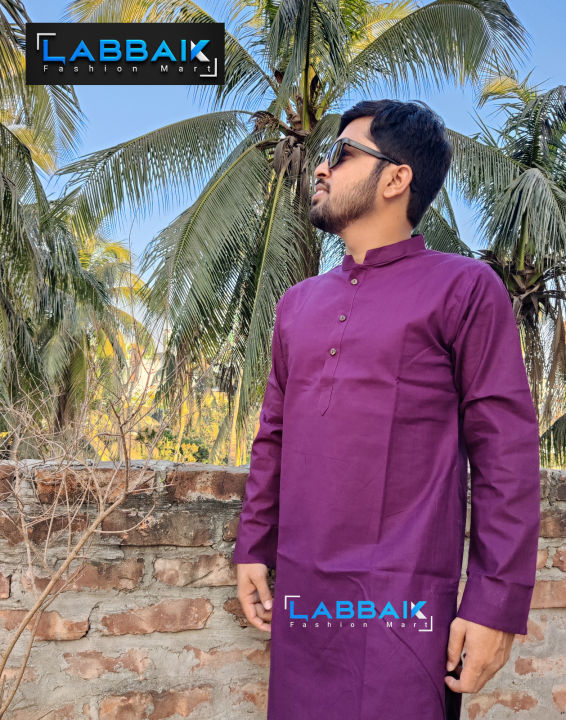 Stylish semi long khadi panjabi, Big Panjabi - Panjabi For Men