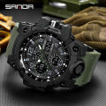 (New) Anda 100% authentic men' multi-function waterproof watch port watch Fahion caual luminou luxury LED outdoor analog  Men' Watch. 