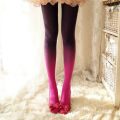 Long Socks for Women Red Yellollw Blue Gray Black 120D Velvet Tights Gradient Opaque Seamless Stockings Fashion Pantyhose(SO015). 