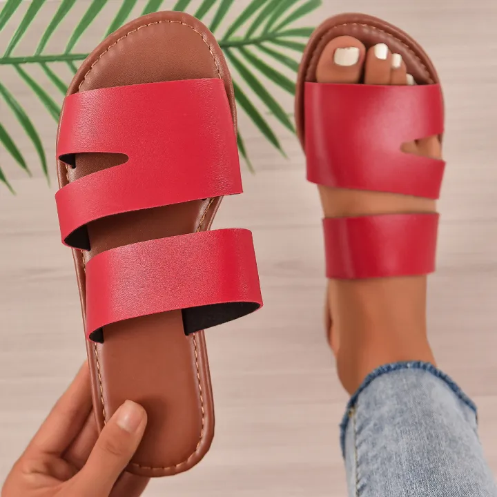 European%20and%20American%20style%20new%20sandals%20women's%20foreign%20trade%20plus%20size%202024%20spring%20and%20summer%20casual%20wear%20pullover%20toe%20strap%20flat%20slippers%20-%20Image%204