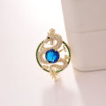 Brooch luxury sense of luxury, vintage court, Chinese style, zodiac, auspicious dragon, crystal collar pin, accessories, suits, corsage, pins.