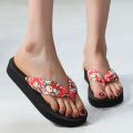 Slippers Platform Flip-flops Sandals Satin Beach Fashion Rainbows For Women Flip Flops House Flip Flops For Women Arch Support. 