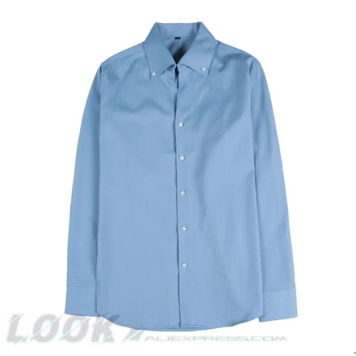 Men's%20Italian%20Collar%20Shirt,%20Wrinkle-free,%20Casual,%20Fashionable,%20Slim-fit%20with%20A%20Lapel%20Design,%20Branded%20Clothing,%20Youth,%20New%20-%20Image%204