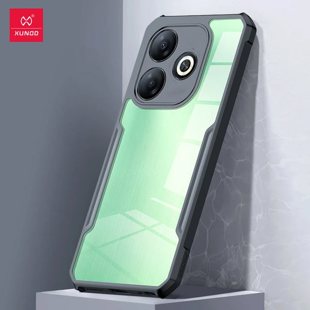 For Xiaomi Redmi 13 Xundd Hard Clear Acrylic Shockproof TPU Bumper Mobile Phone Case Back Cover