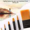 10Pcs Nylon Brush Set Scrubbing Storage Bag Watercolor Gouache Acrylic Painting Tool.